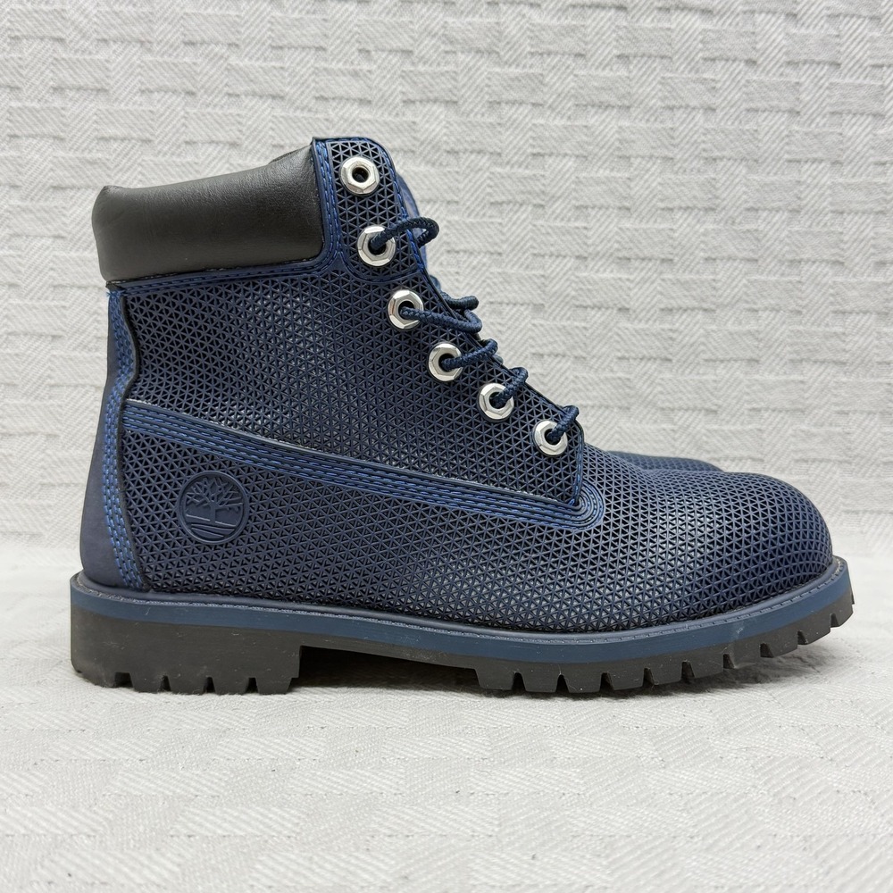 Timberland Boots Boys Size 6 Blue A14HP Lace Up Casual Boot Timberland